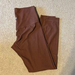 Lululemon Align Ribbed High Rise Pant 25” in Roasted Brown